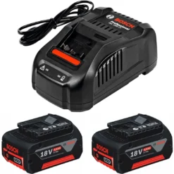 Kit 2 Baterias de 18V x 4 A.H + Cargador Rapido 8A - Bosch