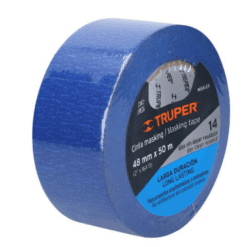 Cinta De Papel Enmascarar Uv 48 mm X 50 Mts - Truper
