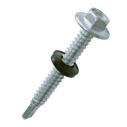 Tornillo Hexagonal Punta Mecha 14 x 2" C/Arandela De Goma TEL