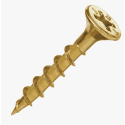 Tornillo Punta Aguja Fix 8 X 1 ½" Dorado TEL