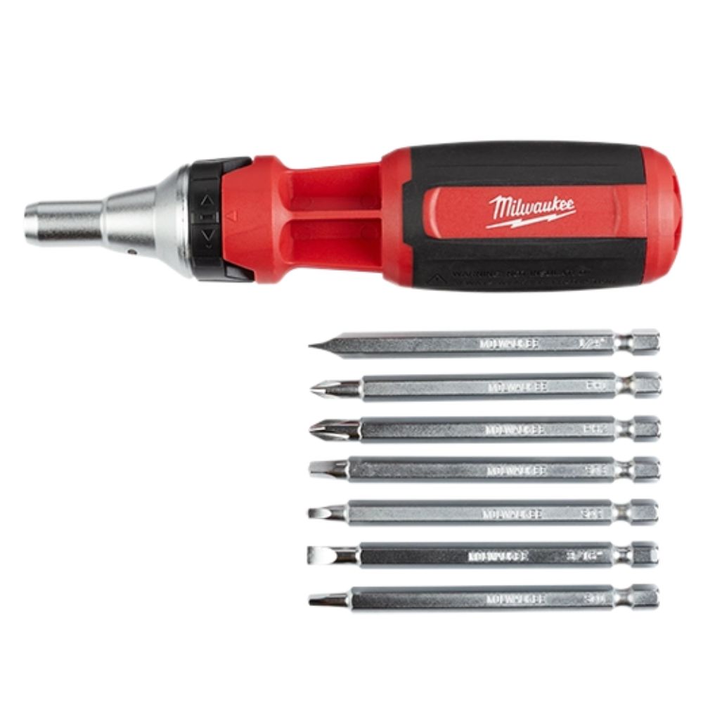 Destornillador Multi Punta Con Criquet 9 en 1 4822-2322 - Milwaukee - Imagen 2